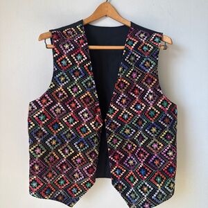 Caravan Beduin look colorful woven vest